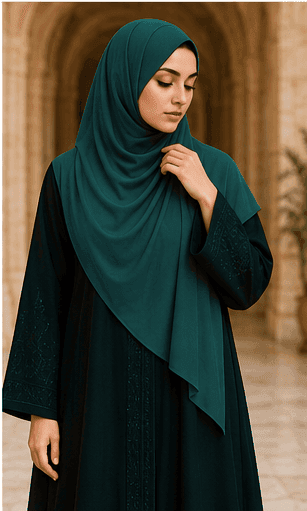 Georgette Printed Hijab — alternate view